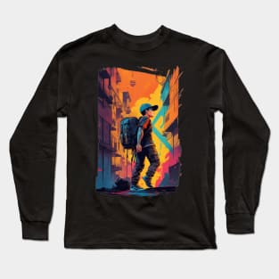 Urban Wanderlust - Embrace Exploration and Adventure Long Sleeve T-Shirt